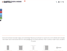 Tablet Screenshot of bartelsdoors.com